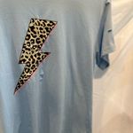 Distressed Light Blue Lighting Bolt Top Size L Photo 3