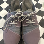 Clarks Cloudsteppers Womens Slip On Shoes Purple Grey Striped Comfort Size 10 Photo 0