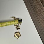 Rhinestone Flower Gold Tone Lot Of 2 Flowers Photo 6