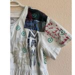 Vtg 1990's VC TORIAS Hand Painted Floral Art To Wear Denim Maxi Dress OS Teacher Size undefined Photo 5