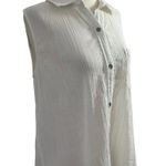 Falls Creek  Women Size Small Button Up Shirt Collared Sleeveless Summer | 15-187 Photo 1