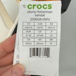 Crocs Stomp Fisherman Sandal Chalk White Black Women 10 Platform Chunky Y2K NWT Photo 8