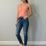 TAVI Solid Pink Sleeveless Open Back Tank Top with Tags Size XL Photo 2