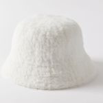 Urban Outfitters White Faux Fur Bucket Hat Photo 1