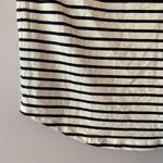 Boden Black White Stripe Boatneck Short Sleeve Shirt Cotton Blend Women's size 6 Photo 4