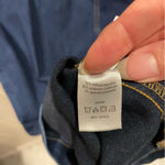 Venus Cute dark denim stretchy  mini zip front dress pockets skinny straps Photo 4