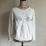 Lovers + Friends  Baroque Embroidered White Pullover Top Size XS Photo 4
