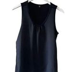 Uniqlo Knit Woven Black Crewneck Mixed Media Sleeveless Women’s Casual S # 1346 Photo 0