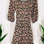 The Webster Miami Target Womens size Medium Midi
Printed Dress Tie Waist Pink Photo 0