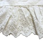 NWT Doen Vita in Powder White Cotton Poplin Eyelet Trim Tiered Midi Dress XL Photo 4