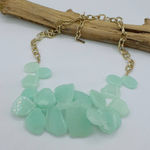 Sugarfix  Baublebar Aqua Blue Lucite Summer Statement Bib Necklace Photo 0