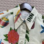 NWT ALEMAIS x Alan Berry Rhys Samaki Cropped Organic Cotton Shirt Women's Size 4 Photo 6