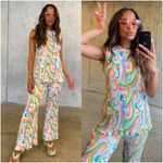 NEVER FULLY DRESSED Plisse Set In Pastel Groove Pink Size 8 Photo 1