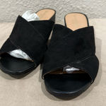 Naturalizer Arielle Black Faux Suede Crisscross N5 Comfort Sandals Size 7.5M Photo 0