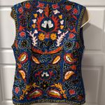 Embroidery Armenian Vest with Floral Multicolor Embroidery small Blue Photo 5