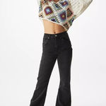 BDG Super High Rise Flare Black Jeans Size 26 NEW NWT Photo 0