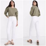 Madewell NWT Cali Demi-Boot Jeans in Pure White AJ195 Size 26 Photo 1