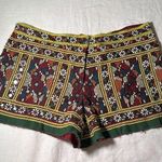 Chelsea and Violet Jeweled Embroidered Colorful Bohemian Shorts Size Large Photo 0
