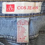 COS  Embroidered Black Lace & Embellished Blue Jeans Size 14 Photo 7