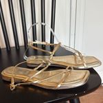 Joie  gold square toe strappy sandals size 6 Photo 5