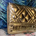 Love moschino  Metallic Gold Bifold Wallet Photo 1