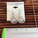 Lucky Brand Silver Tone Dangle Earrings NWT Photo 3