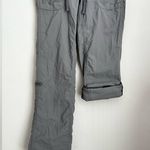 The North Face  Women Gray Cargo Convertible Hiking Pants Capri 2 Photo 5