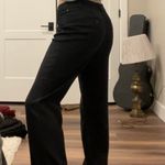 Worthington y2k  ‘Modern Fit’ subtle black and navy plaid patterned flare pants 🦋 Photo 2