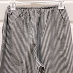 Shop Neighbor Gray & White Stripes Wide Leg Boho Pants Photo 4