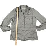 Nine West  Vintage America Jeans Jacket Womens S Gray Military Utility Coat Photo 2