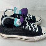 Converse All Star Black Sparkle Dual Tongue Women’s Shoe Size 8 SKU#24685 Photo 1