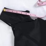 Betsy and Adam Black Satin Cocktail Dress Photo 9