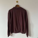 PINK - Victoria's Secret Victoria’s Secret women’s PINK maroon quarter-zip graphic deep red logo size M Photo 5