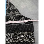 bebe Black And Gray Geometric‎ Pattern Sleeveless Halter Dress Size XL datenight Photo 5