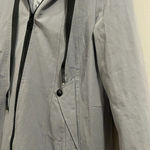 Tonson Beauty MDFSGRY POT STNOZES Trench Coat Gray/Blue Blue Size M Photo 3