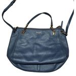 Henri Bendel SoHo Messenger Grey Pebbled Leather Bag Photo 0