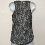 Freeze New York ride free lace high low hem large eagle star flag patriotic tank Black Photo 3