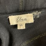 Elan  Black Gold Metallic Striped Maxi Slip Dress Spaghetti Strap XS Pockets Photo 3