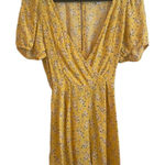 American Eagle Women Romper M Wrap Ditsy Floral Cottage Boho Fairy Y2K Retro Yellow Size M Photo 0