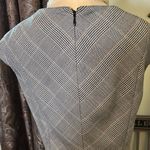 White House | Black Market   Black Plaid Dress Cap Sleeve Emilya Knee Women 2 Photo 4