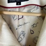 Via‎ Spiga Womens Wool Peacoat Coat Sz 6 Cream Black Trim Mid Length Ivory Photo 7