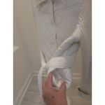 Dollhouse White Quilted M Jacket Ribbed Knit Sleeves Belted Hybrid Belted Photo 7