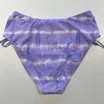 California Waves New Tie Dye High Waisted Bikini Swim Bottoms Purple Photo 6