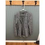 Torrid  Ladies  2 (2XL ) Black/White Ponte Fit And Flare Jacket Chevron Plus‎ Photo 1