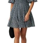 Rebecca Taylor NWOT La Vie Petula Smock Mini Dress Womens Small Blue Floral Chic Photo 0