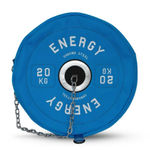 20kg Weight Plate Design Gym Crossbody Bag Waterproof Training Disc Bag Blue Photo 0