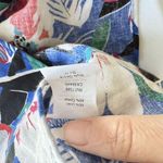 J.Crew Womens Tank Top Size 2 Floral Linen Blend Peplum Sleeveless Multicolor Photo 6