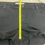 Torrid  black denim shorts size 24 cutout embroidery Photo 7