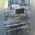 Dear John  Light Blue Denim Distressed Jeans Playback Cuffed Cropped Straight Leg Photo 7