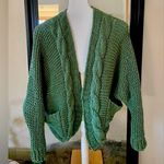 Pink Lily  Green Cardigan Sweater Photo 0